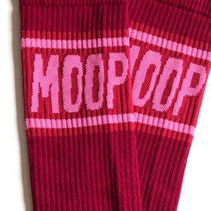Socken MOOP Low red
