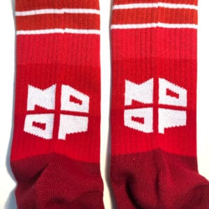 Socken MOOP Low, spectrum red